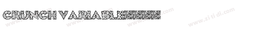 Crunch Variable字体转换